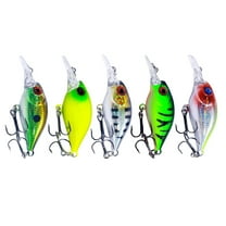 5Pcs Walleye Lures Swimbait Fishing Tackle Fishing Lures Wobbler 4.3g 5.3cm