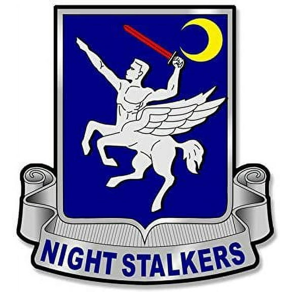 160th SOAR Night Stalkers Seal Shaped 3M Reflective sticker| Special ops Recruit