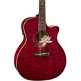 thumbnail image 1 of Luna Guitars Lotus Quilted Maple Acoustic-Electric Guitar Transparent Shiraz, 1 of 6