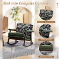 thumbnail image 5 of Timbernest Rocking Chair, Accent Reading Armchair for Living Room, Bedroom, Sunroom, Antique Green, 5 of 9