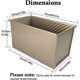thumbnail image 4 of Loaf Pan 4x7.7inch, Loaf Pans for Baking Bread/Meat Loaf/Toast, Golden Corrugated Carbon Steel Nonstick Bread Pan with Lid, for Oven Baking, 4 of 5