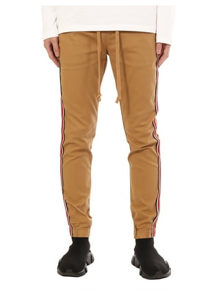 Black Technical Jersey Loose Jogging Pant With Brown G Stripe