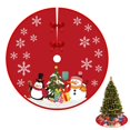 thumbnail image 1 of Falda para árbol de Navidad de 90 cm, cubierta decorativa para árbol de Navidad, cubierta para árbol de Navidad, falda roja para árbol de Navidad, falda para árbol de Navidad, 1 of 4