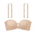 thumbnail image 2 of Strapless Push Up Bras for Women JIANLAI Strapless Convertible Push Up Bra, Removable Strap Underwire Support Bra, Non Slip Deep Plunge Everyday & Formal Bra, 2 of 9