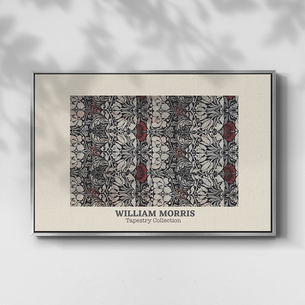 Vintage Abstract Print-XXXVIII Framed in Silver Wood Gallery Wrapped Canvas 25 in. x 37 in.