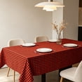 thumbnail image 2 of Fmxomd Waterproof Checkered Tablecloth Fabric - Rectangle 47.25x63 Inch Classic Gingham Buffalo Plaid Table Cloth for Indoor/Outdoor Use - Washable Table Cover for Kitchen, BBQs, and Parties, 2 of 6