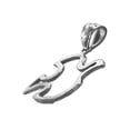 thumbnail image 4 of Rhodium Plated 925 Sterling Silver Holy Spirit Dove Charm, 4 of 5