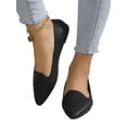 thumbnail image 3 of Frontwalk Women Ballet Flat Comfort Flats Pointed Toe Casual Shoes Driving Lightweight Dress Shoe Ladies Slip On Black 9.5, 3 of 8