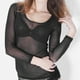 thumbnail image 1 of Sonducket Camiseta básica de manga larga para mujer, camisetas negras transparentes para mujer, ropa informal, decoración, camiseta con Type9 NO9, 1 of 6