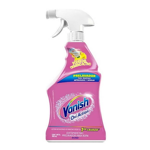 Prelavador para ropa Vanish Oxi Action de 650 ml