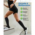 thumbnail image 4 of 3 Pairs Medical Sport Compression Socks - 15-20mmhg Graduated Knee-High Support for Men & Women, Ideal for Soccer, Running, and Nurses, 4 of 8