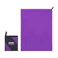 thumbnail image 2 of 2xToalla De Microfibra Plegable Compacta 3 Tamaños Para Senderismo Exterior Morado 40x80cm, 2 of 8