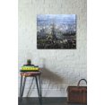 thumbnail image 3 of Epic Graffiti 'Blue Paris' by Mark Lague, Canvas Wall Art, 30"x26", 3 of 3