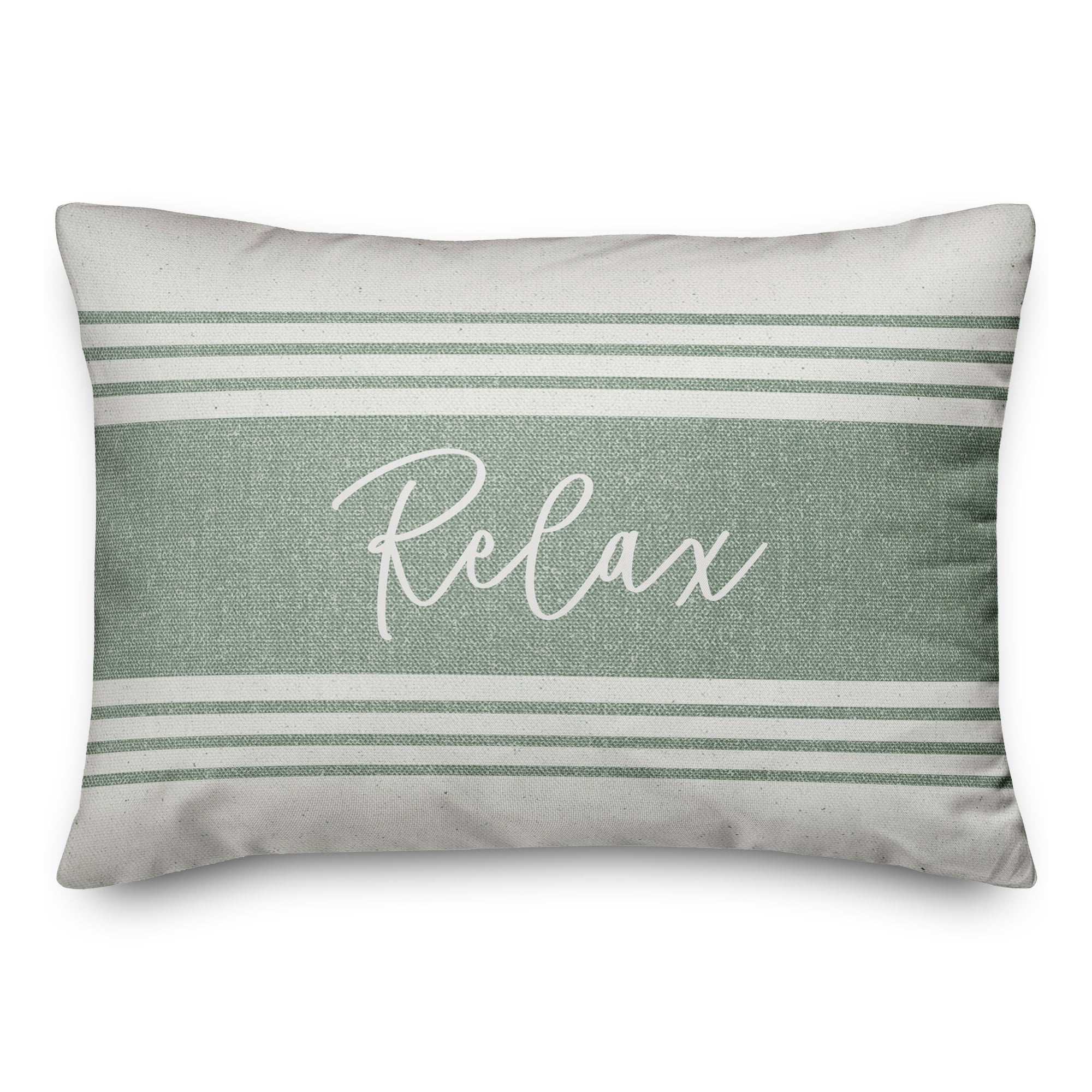 Creative Products Relax Linen Green 14 x 20 Indoor / Outdoor Pillow