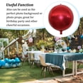 thumbnail image 4 of Bearachild Globos redondos de gran tamaño, superficie lisa, peso ligero, globo para casa, arreglo de ambiente de 22 pulgadas, barra de accesorios para Kits de decoración para fiestas Rojo Bearachild HA062117-04, 4 of 6