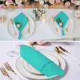 thumbnail image 2 of Turquoise Cloth Napkins, Modern Pure Turquoise Washable and Reusable Dinner Napkins Set of 8, Table Napkin for Kitchen Party Birthday Wedding Hotel Housewarming 20"x20", 2 of 8