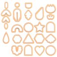 thumbnail image 5 of Abbracc 142 Pieces Cutter for Clay Earrings 30 Jump Rings Clay Earring Cutter 30 Orange 142pcs, 5 of 5