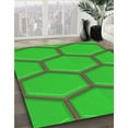 thumbnail image 2 of Ahgly Company Indoor Rectangle Patterned Dark Lime Green Area Rugs, 3' x 5', 2 of 6