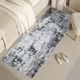 thumbnail image 3 of Garvee 2'x6' Modern Abstract Runner Rug with Non-Slip TPR Backing, Washable Rug Soft Thin Printed Indoor Carpet for Hallway Bedroom Kitchen, Light Gray, 3 of 6