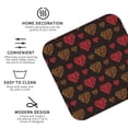 thumbnail image 4 of Disketp Gold Glitter Heart Funny Coasters,6 Pcs Leather Coasters With Holder, Perfect Housewarming Hostess Gifts,Protect Furniture From Water Marks Scratch And Damage, 4 of 9
