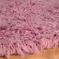 thumbnail image 2 of Linon New Flokati Hand Woven Wool 8'R Rug in Lilac Purple, 2 of 5