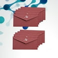 thumbnail image 1 of UPGRATOR 10Pcs Dark Red Retro Classic Wedding Invitation Envelopes with Elegant Design and Paper, 1 of 8