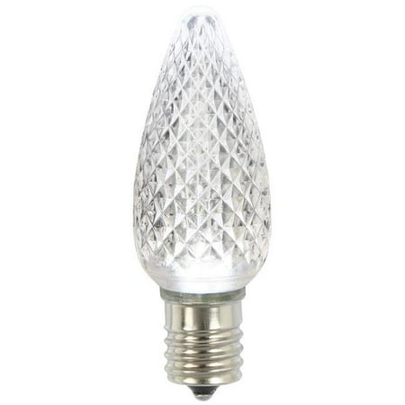 

0.45 watt C9 Faceted LED Pure White Replacement Bulb