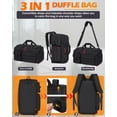 thumbnail image 2 of Bolsa de gimnasio RAINSMORE 45L para hombre con compartimento para zapatos y portátil, 2 of 7