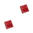 thumbnail image 1 of Inteprter Caja de embalaje de papel Bowknot Decorativo Lindo Reemplazo Rectangular Joyería Colgante Pendiente Estuche de regalo Vino Vino rojo 2Conjunto, 1 of 6
