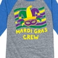 thumbnail image 3 of Instant Message - Mardi Gras Crew - Toddler & Youth Raglan Graphic T-Shirt, 3 of 5