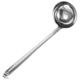 thumbnail image 4 of Cucharón para servir de acero inoxidable con diseño de gancho para colgar, cuchara para sopa de mango largo, utensilio de cocina (13 cm), 4 of 6