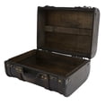 thumbnail image 1 of Wooden Suitcase, Firm Handle Humanized Design Retro Suitcase, For Bedroom Home Decor, 1 of 8