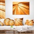 thumbnail image 4 of Designart Fractal 3D Brown Stripes - Contemporary Throw Pillow - 18x18, 4 of 5
