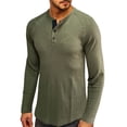 thumbnail image 1 of Dpityserensio T-shirt Ample à Manches Longues pour Homme Col Rond T-shirt Uni, 1 of 7