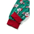 thumbnail image 6 of Family Matching Christmas Pajamas Set, Cartoon Santa Print Long-Sleeve Tops with Pants Sleepwear Set for Adult, Kid, Baby, 6 of 8