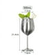 thumbnail image 3 of Vasos de vino de acero inoxidable, vaso altoball de 500ml - Gris, 3 of 5