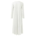 thumbnail image 5 of Bpxiofoy Boho Dresses for Womenï¼White Dress Womenï¼Long Sleeve Dressï¼Womens Dressesï¼Women's Essentials Dresses White L, 5 of 5