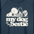 thumbnail image 3 of Peanuts - My Dog Is My Bestie - Women's Lightweight French Terry Long Sleeve Shirt, 3 of 6