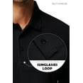 thumbnail image 4 of Satankud Mens Golf Shirt Long Sleeve 3 Button Moisture Wicking Dry Fit Solid Casual Golf Polo Shirts for Men Black L, 4 of 8