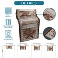 thumbnail image 6 of Table Runner - 72 Inch Long, Texas Star Vintage Kitchen Dining Table Runner Dresser Scarves, Brown Retro Art Red Berry Wooden Farmhouse Decor for Coffee Tables Wedding Party Banquet, 6 of 8