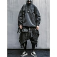 thumbnail image 5 of Niepce Inc Japanese Streetwear Lightweight Techwear Black Men's Summer Jacket, 5 of 8