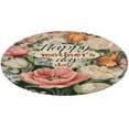 thumbnail image 4 of Happy Mother's Day Round Rugs -Washable Non-Slip Small Round Area Rug Throw Soft Circle Rugs for Bedroom, Modern Print Indoor Carpet for Entryway Sofa Living Room, 4 of 6