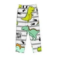 thumbnail image 4 of Sigee Funny Dinosaurs on Stripes Print Women's Soft Pajama Pants - Breathable and Comfortable Lounge Sleep Bottoms with Elastic Waistband and Pockets-X-Large, 4 of 9