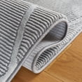 thumbnail image 5 of SAFAVIEH Revive Lorrin Diamond Polyester Area Rug, Grey, 8' x 10', 5 of 8