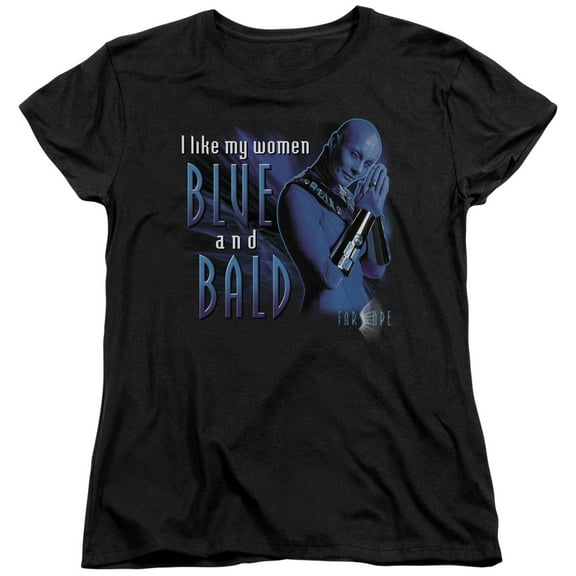 Farscape Blue and Bald S/S Women's T-Shirt Black