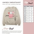 thumbnail image 6 of Cute Cats Fueled by Coffee Loved By Cats Valentine Sweatshirt, 6 of 10