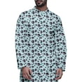 thumbnail image 4 of Atasi Ensemble Kurta Pyjama en Rayonne à Manches Longues Imprimé Asymétrique à Boutons, 4 of 4