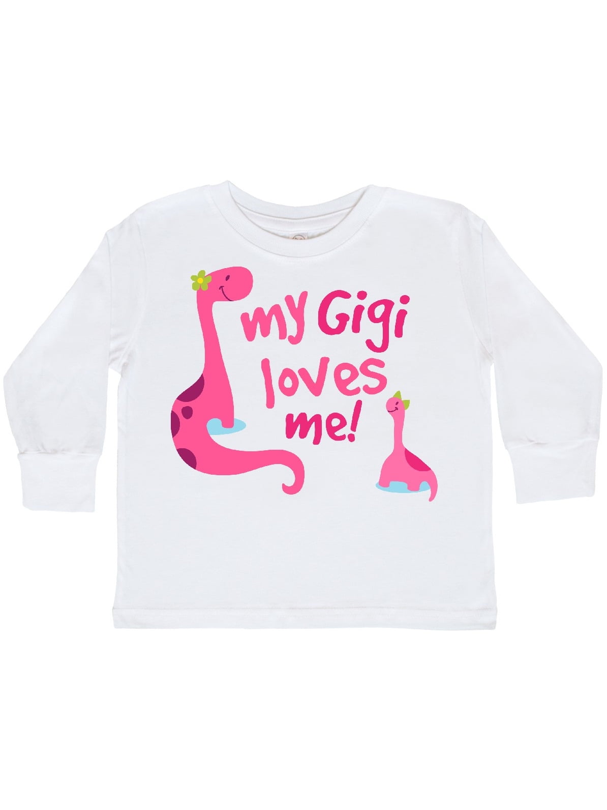 inktastic My Grandma Loves Me with Bunny and Easter Toddler Long Sleeve T-Shirt