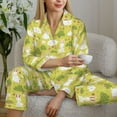 thumbnail image 4 of Wukai Easter Bunny Print Women's Pajama Set - Soft Long Sleeve Sleepwear for Comfort and Style-XX-Large, 4 of 9
