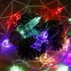 thumbnail image 1 of Cadena de luces LED a pilas, 3 m, 20 LED - Multicolor, cadena de luces LED para habitación infantil con colgantes de cohetes de astronautas, para fiestas de Navidad y cumpleaños, 1 of 4